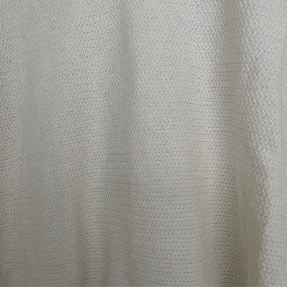 Gap true soft textured V-neck tunic sweater in off white size M - Picture 4 of 5